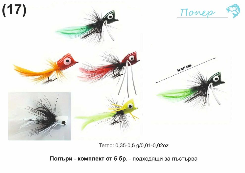 Попер, Офсетна кука, Джиг глава, Вирбел