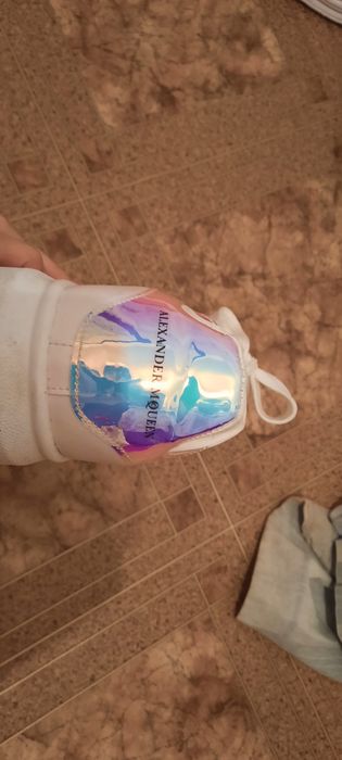 Alexander Mcqueen White and Holographic