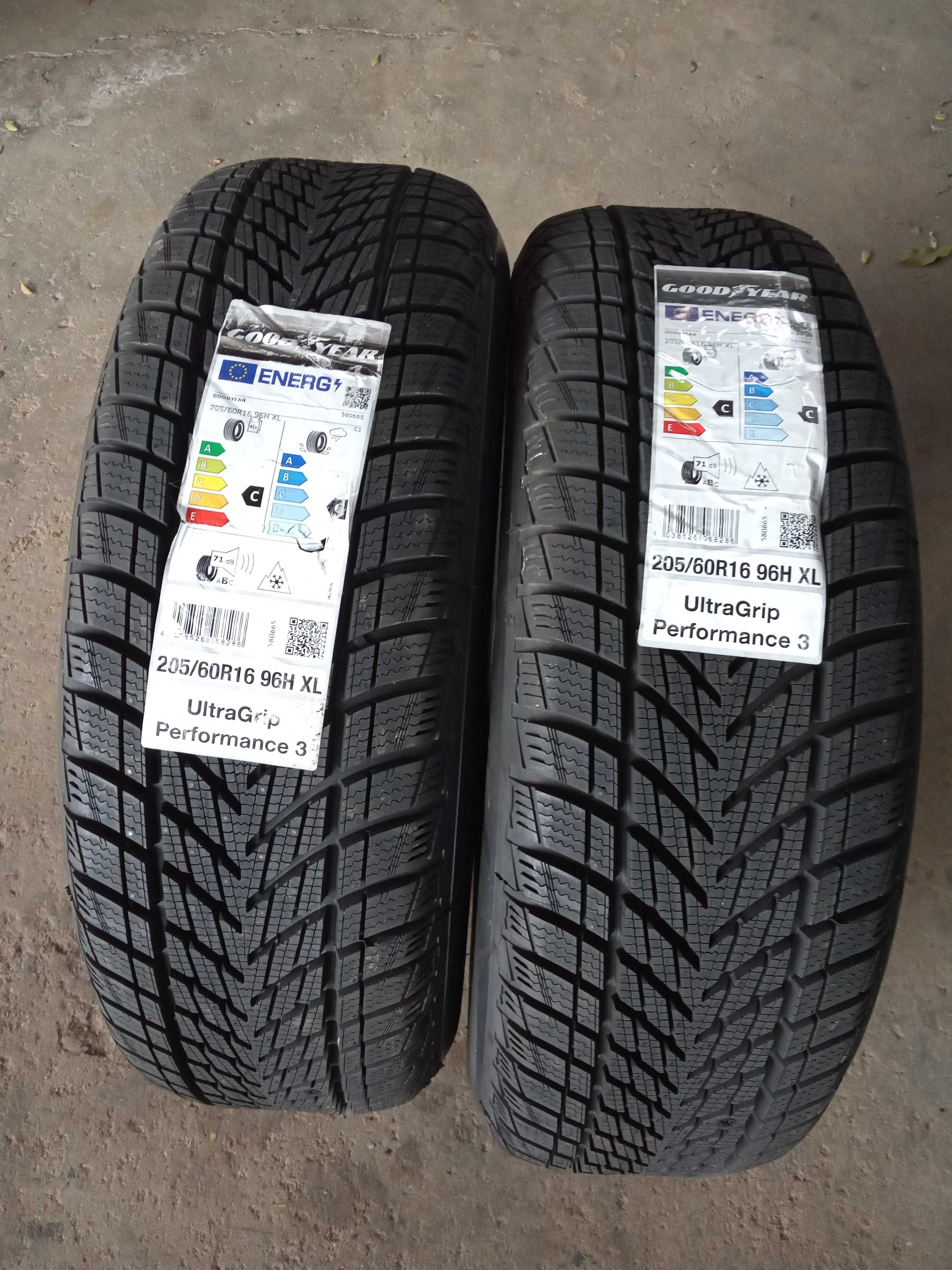 2 Нови зимни гуми 205/60R16 Goodyear UG3 XL 96H ExtraLoad DOT3924