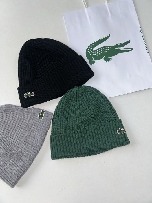 Шапки Lacoste шерстяные