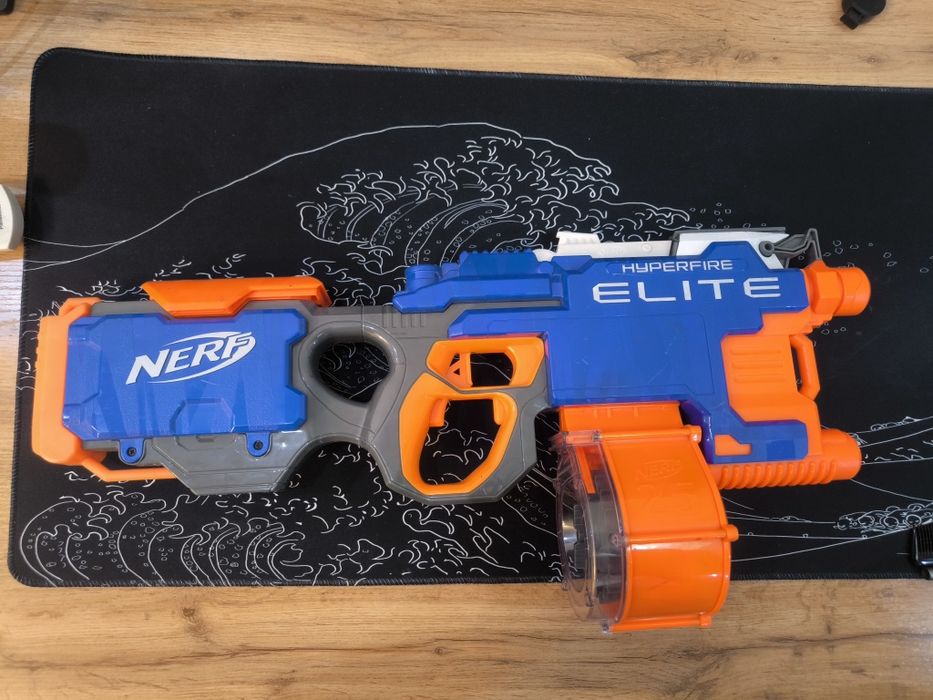 Игрушечный автомат Nerf hyperrifle elite нерф автоматический
