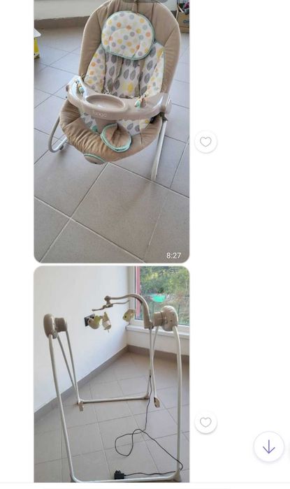 Бебешки шезлонг с опция сън , музика и вибрация