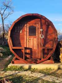 Sauna de exterior de tip butoi - sauna uscata