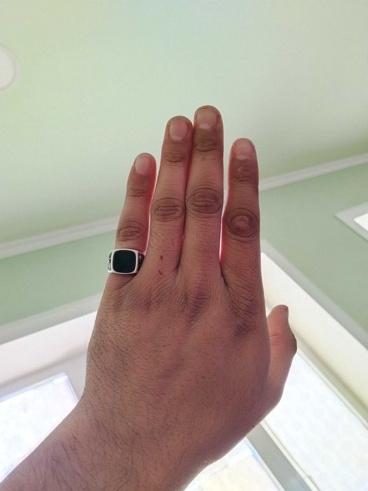 Мужское кольцо СЕРЕБРО, Печатка