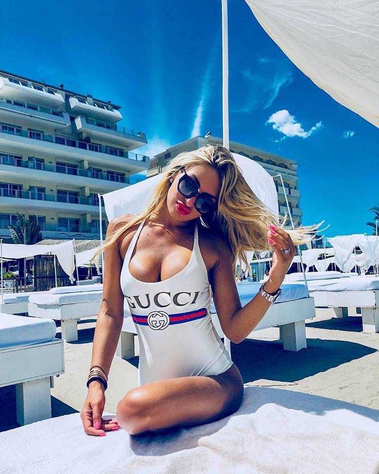 Цял Бански Гучи ХС,С*бял Gucci