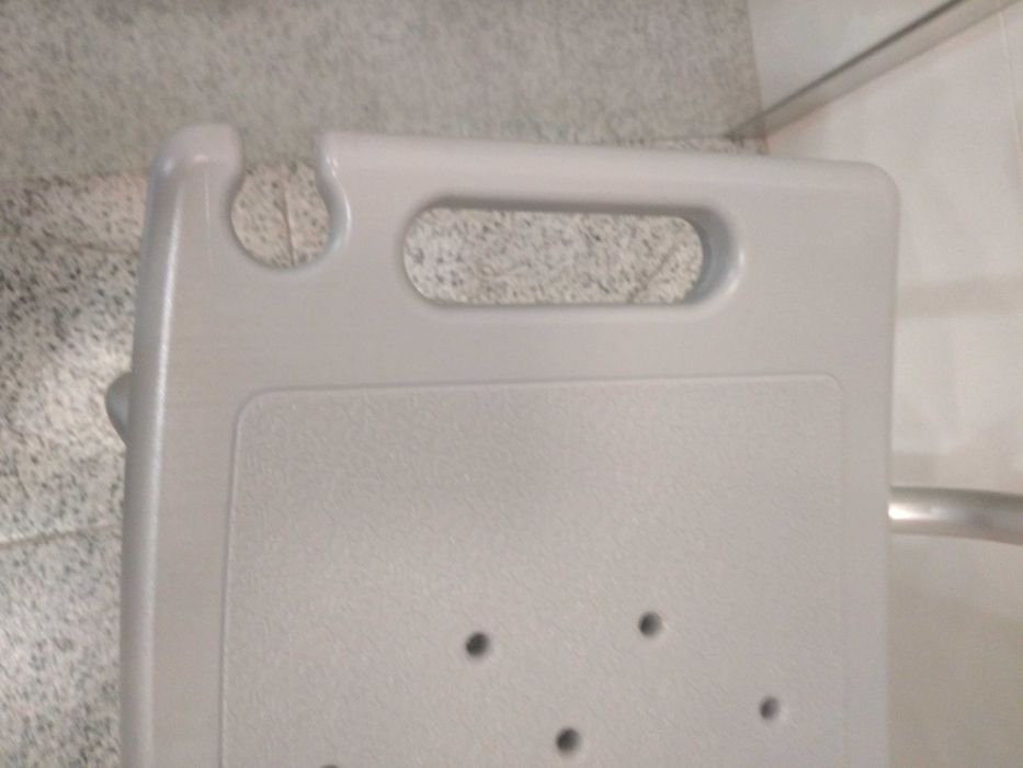 Scaun de duș reglabil din aluminiu și plastic