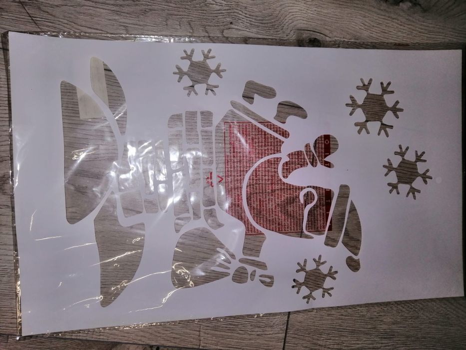 Sablon zapada artificiala, pt geam