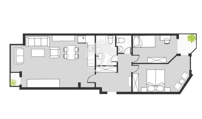 Дава се под наем Тристаен апартамент в София, Лозенец - 127 кв.м за 1750 € - Снимка #9