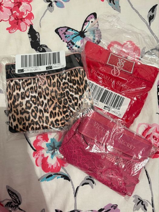 Трусики VS, хлопок и гипюр