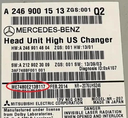 ‼️Antitheft Code Mercedes Benz NTG2.5 etc