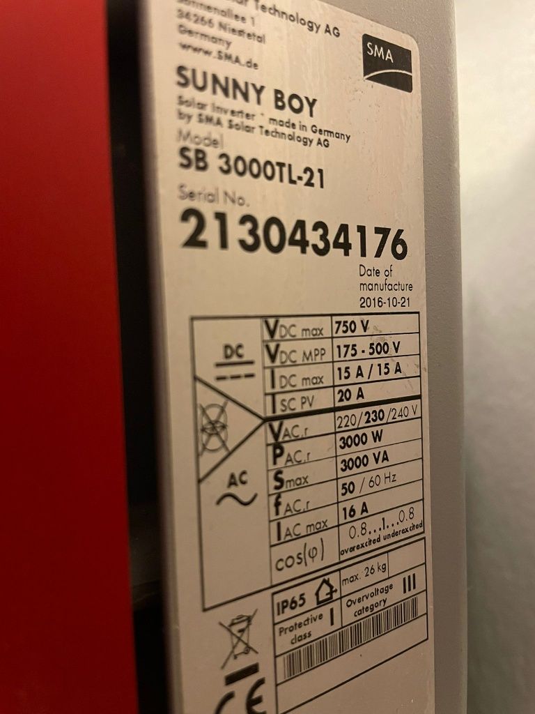 Invertor SMA SB3000 -TL21