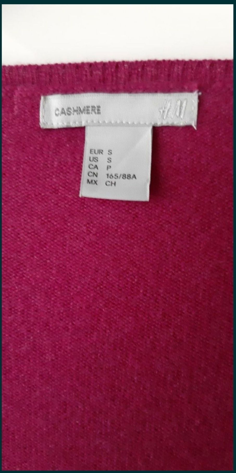 Pulover casmir 100%,bordo,fin,pufos,superb S