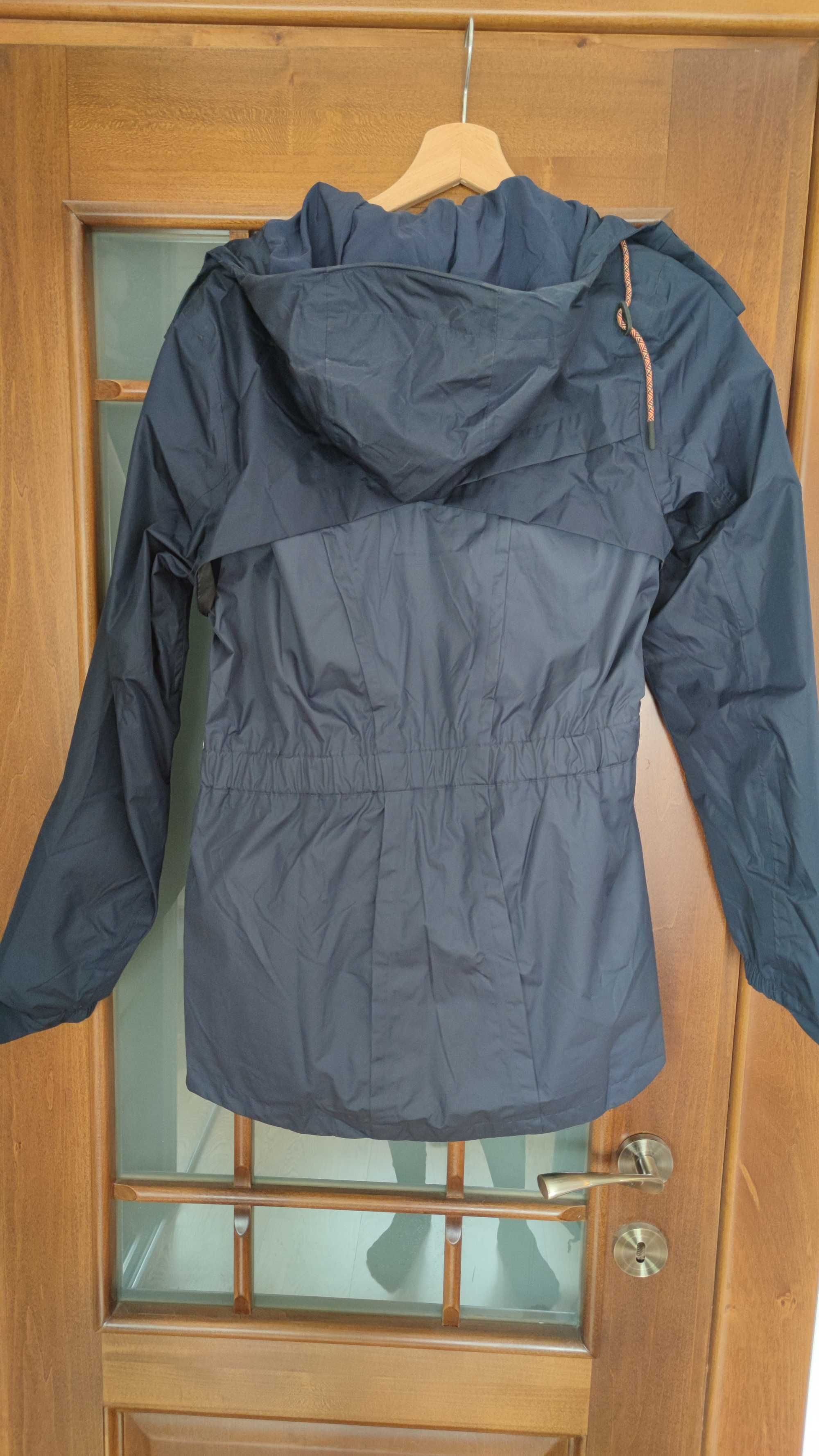 Jachetă ploaie împachetabilă, albastru / bleumarin, impermeabil, S