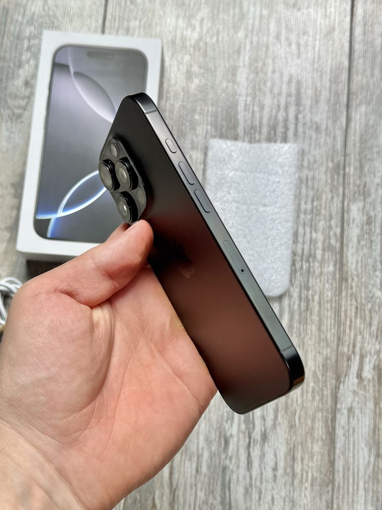Iphone 16 Pro 5G 256 GB Като Нов Гаранционен Black 100 % Battery