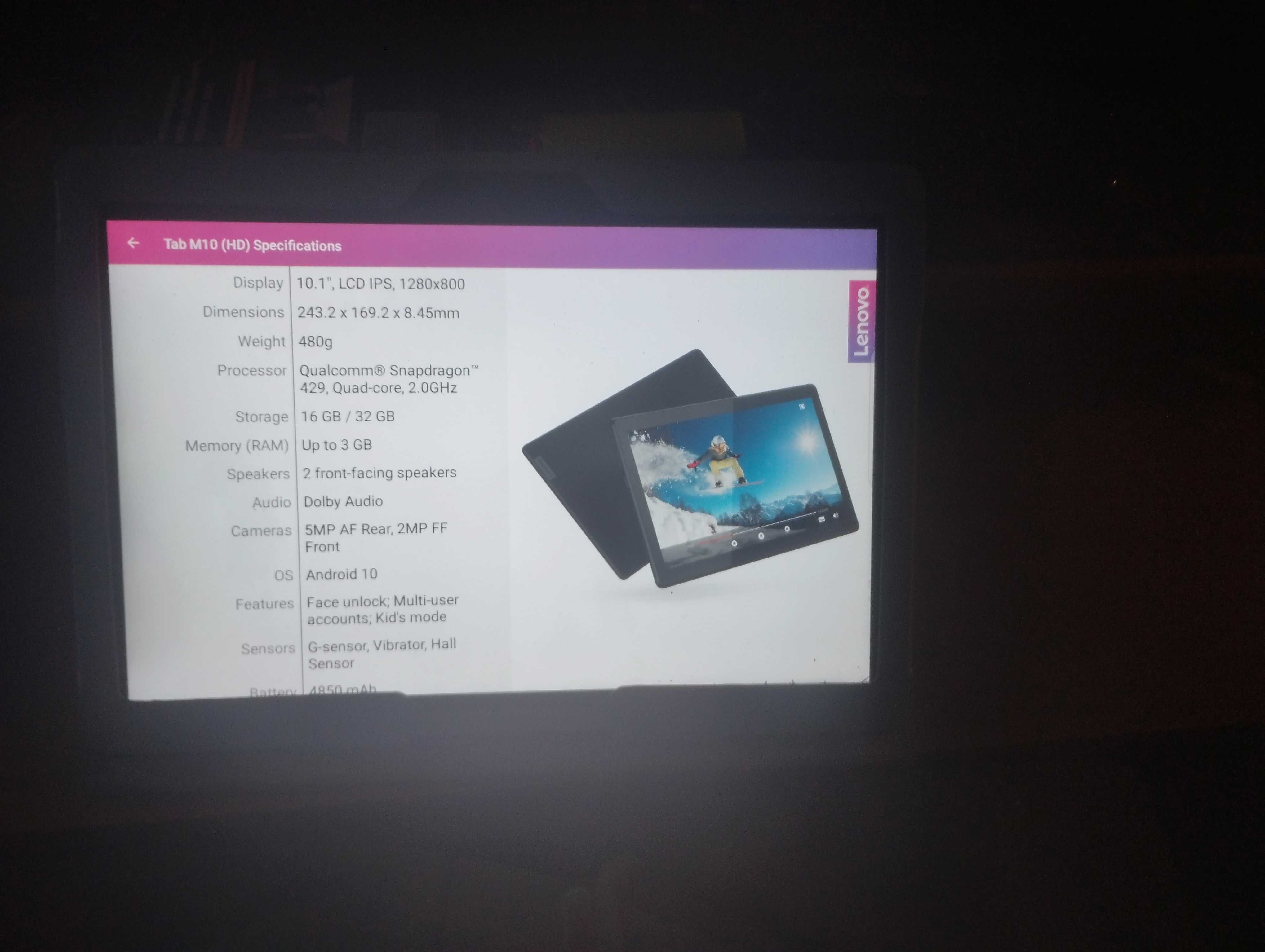 Lenovo Tab 10 M със кожен предпазен кейс