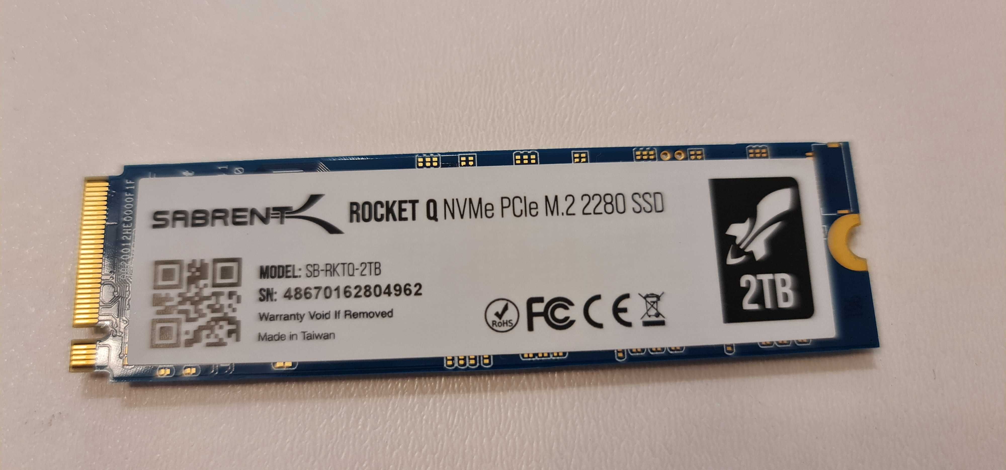 Хард диск SSD Sabrent Rocket Q 2TB NVMe PCIe M.2 2280
