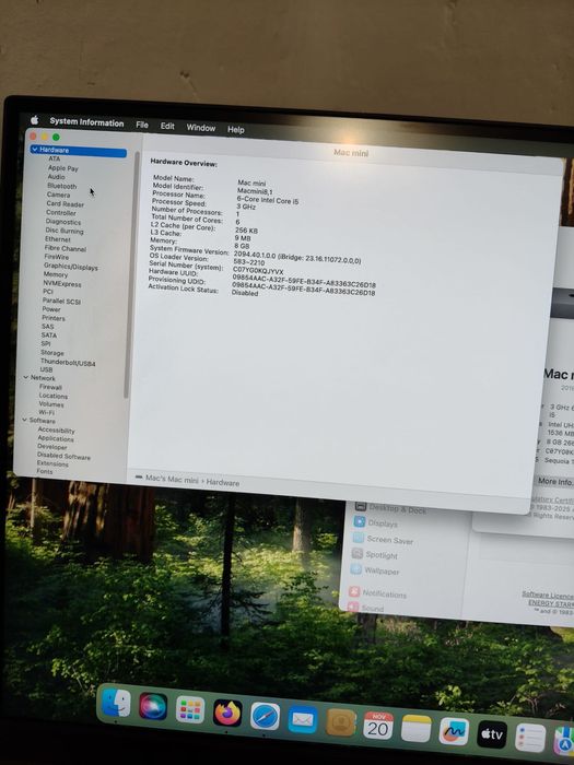 PC Apple Mac Mini i5 2018 + dock si tastatura Satechi