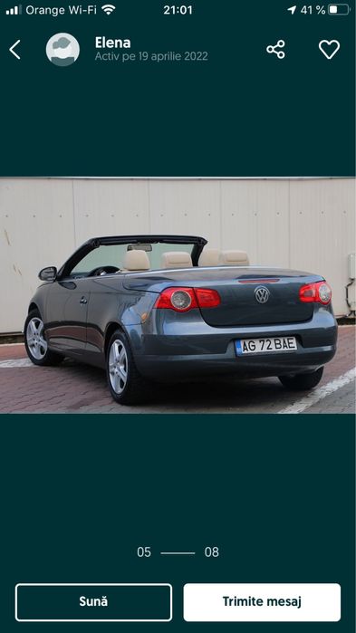 Vw EOS decapotabil,in perfecta stare