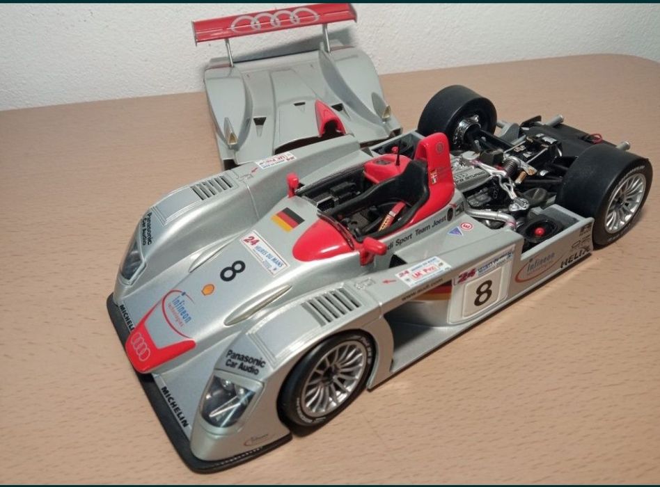 Audi R8 lemans maisto scara 1:18