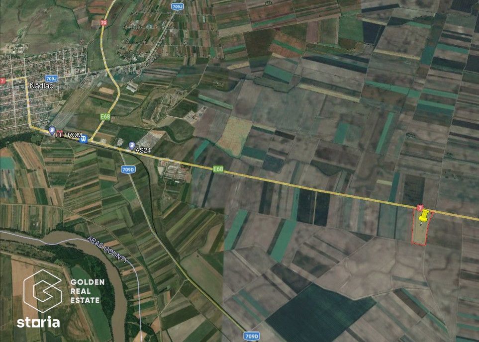 11 ha teren extravilan la DN 7 Seitin-Nandlac. Oportunitate de investi