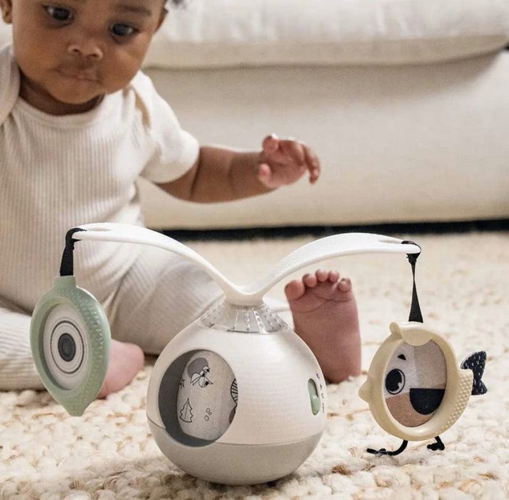 TINY LOVE Играчка за количка 2 в 1 TUMMY TIME BLACK&WHITE + подаръци