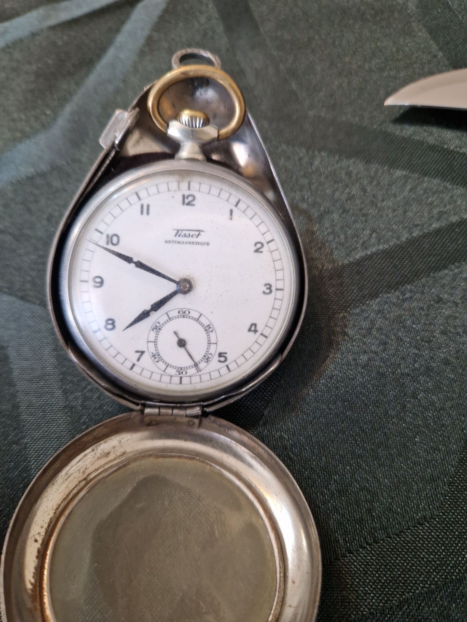 Прекрасен антикварен колекционерски швейцарски джобен часовник TISSOT