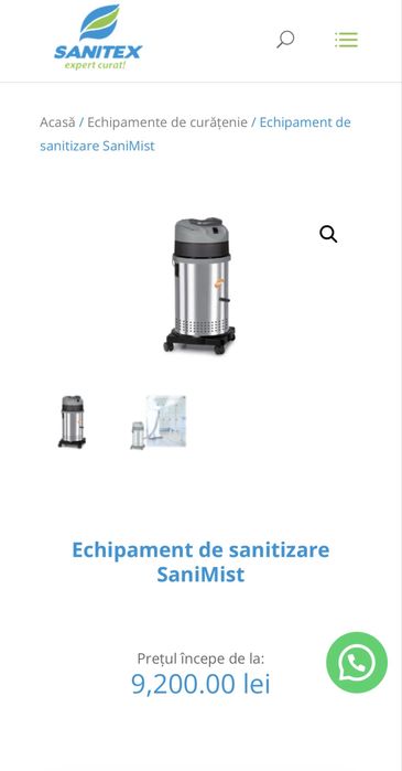 Vand echipament sanitizare TMB SaniMist