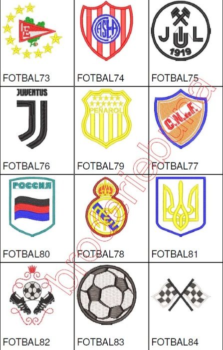 broderii cluburi de FOTBAL programe