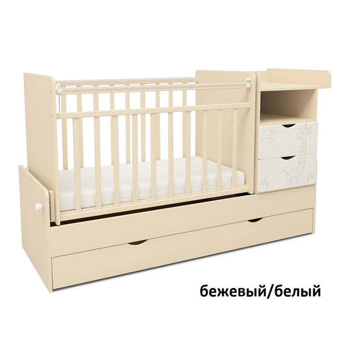 Детская кроватка Жираф