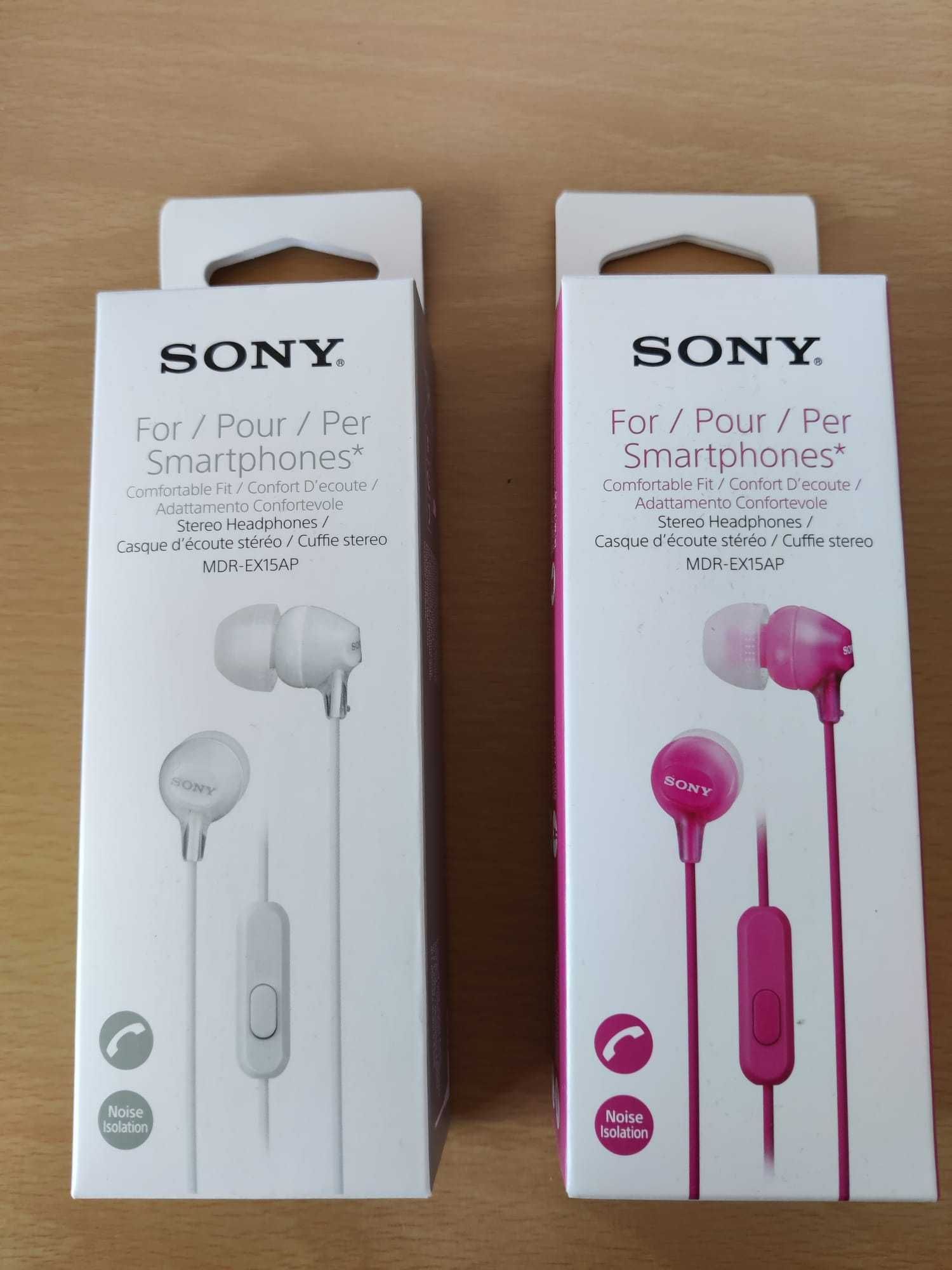 Casti audio in-ear cu fir Sony pentru telefoane mufa jack sigilate