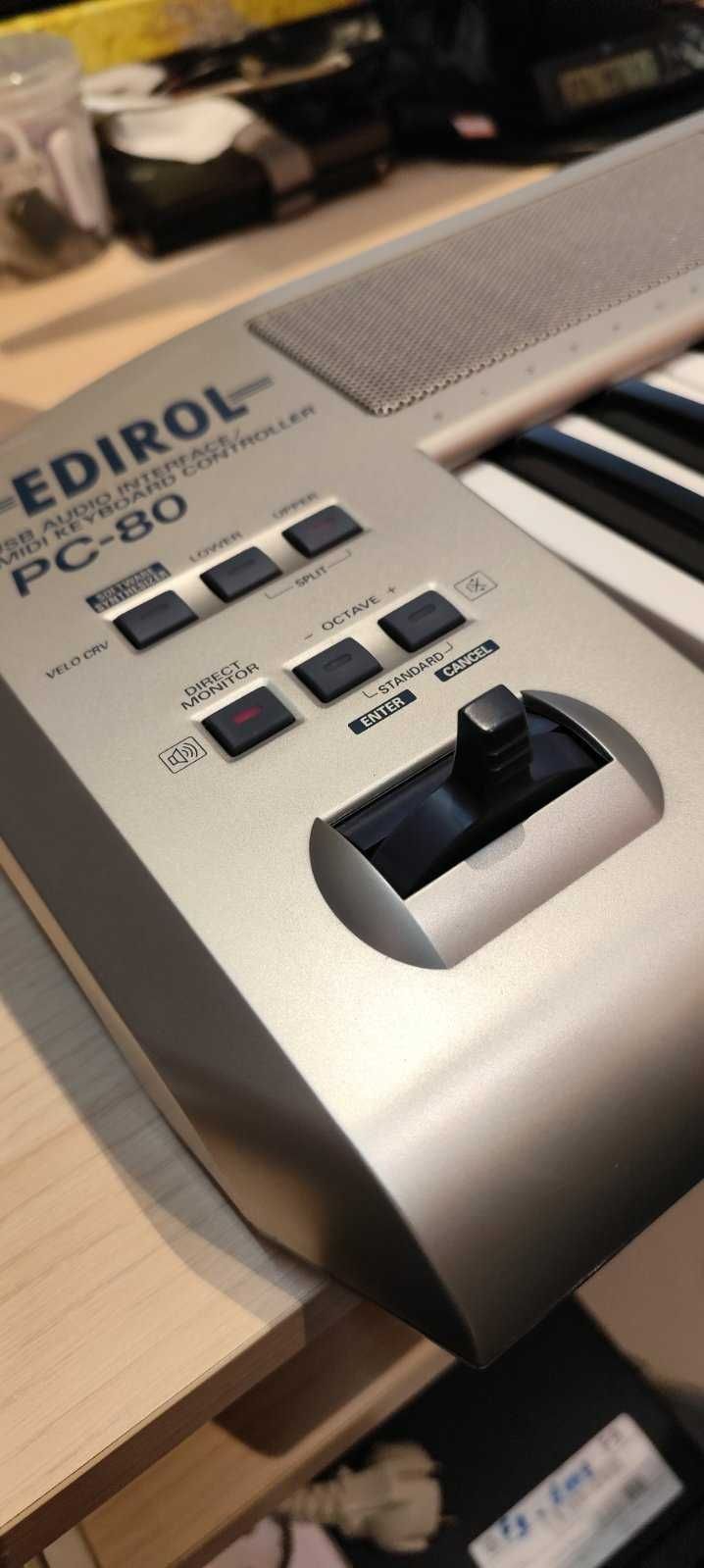 midi keyboard Edirol Pc 80 - 61 клавиша