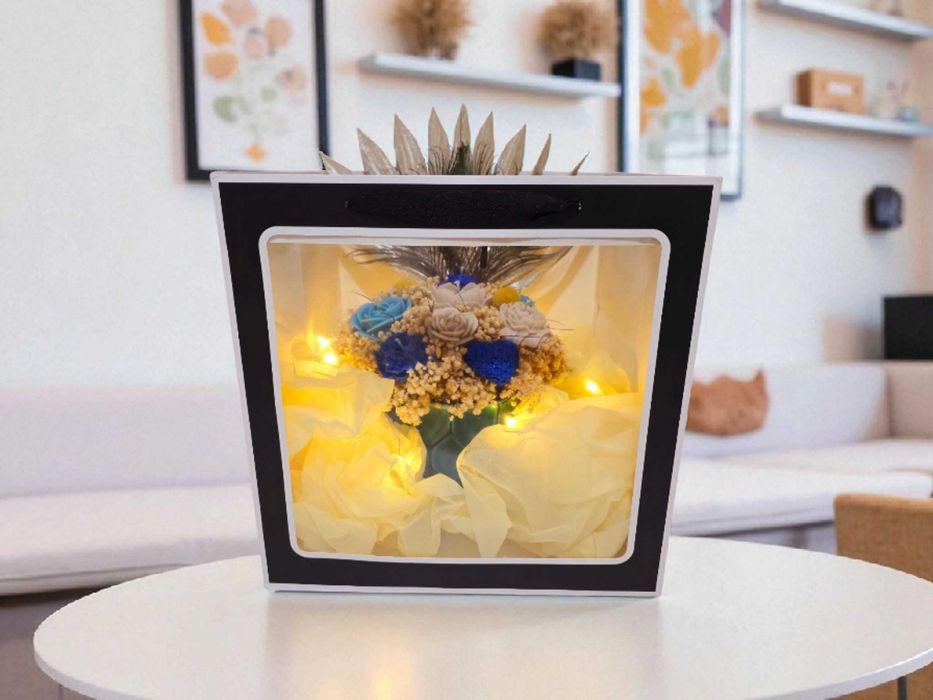 Aranjament Floral din ceara de soia - cadou, decor