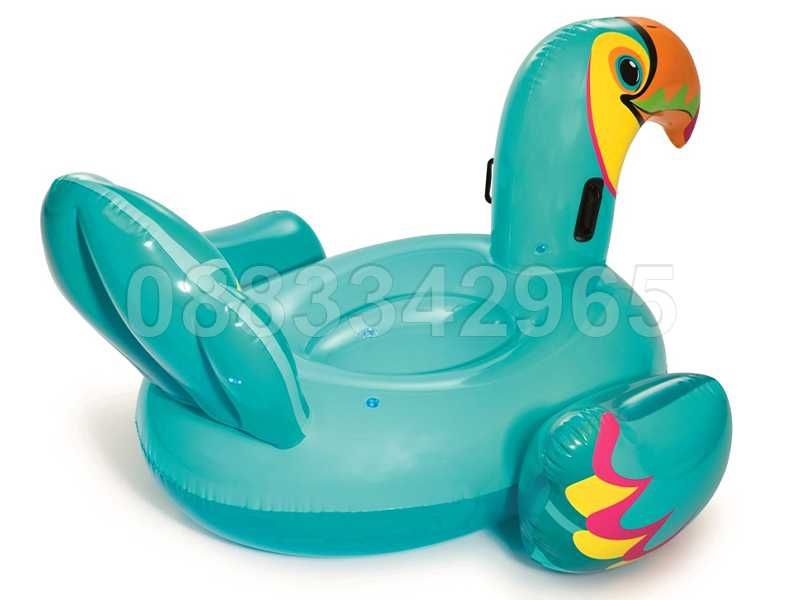 НОВИ! Надуваем остров дюшек 2.07м Bestway Tipsy Toucan Ride-On