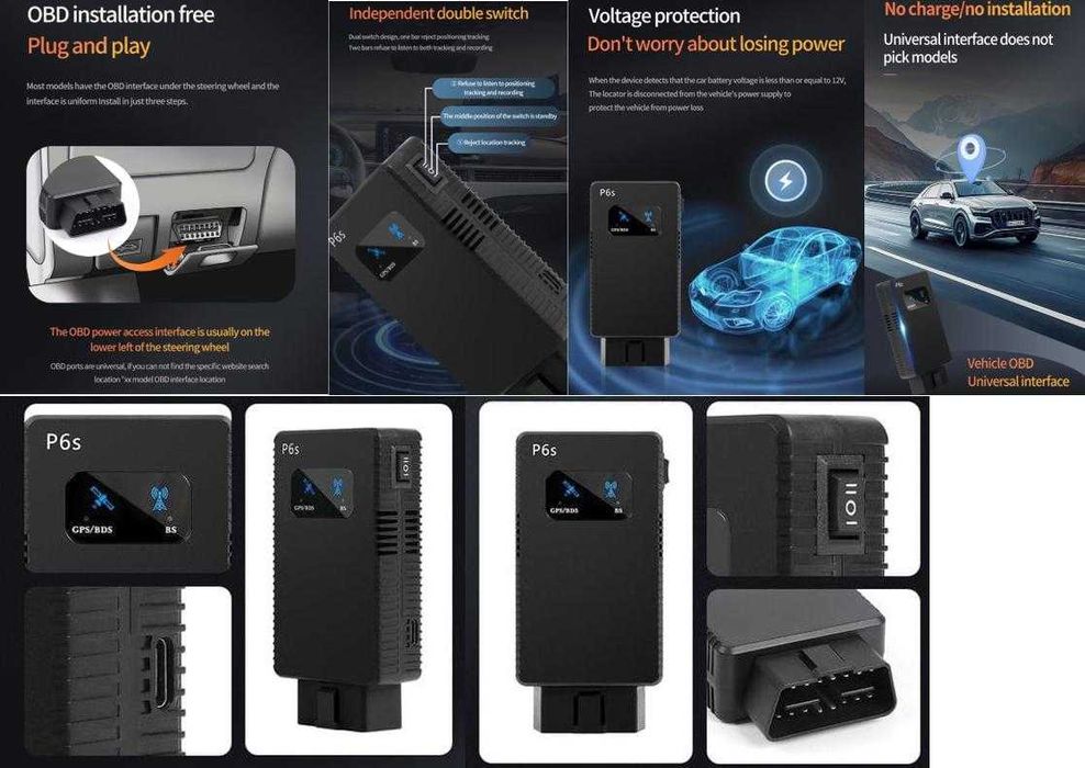 Сателитен+GPS Заглушител на OBD Порта на Автомобила OBD2 Букса за Кола