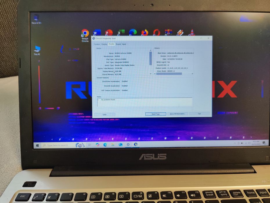 Laptop gaming Asus Rog cu 16Gb ddr4 video Gtx 4Gb ssd GTA FORTNITE CSG