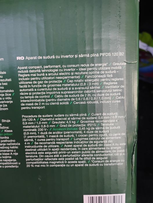 Aparat de sudura Parkside cu sarma nou cu garanție