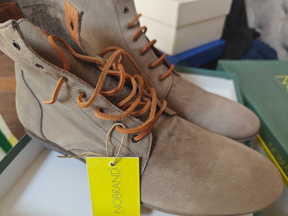 Ghete de piele naturala NoBrand Made In Portugal .