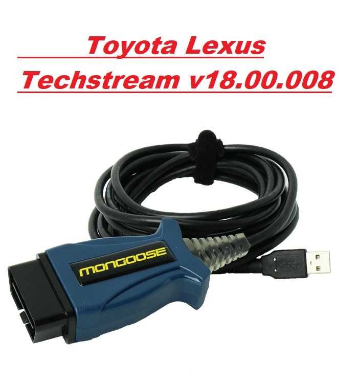 Interfata Toyota Lexus JLR Mongoose Techstream v18.00.008 + EWD 2018