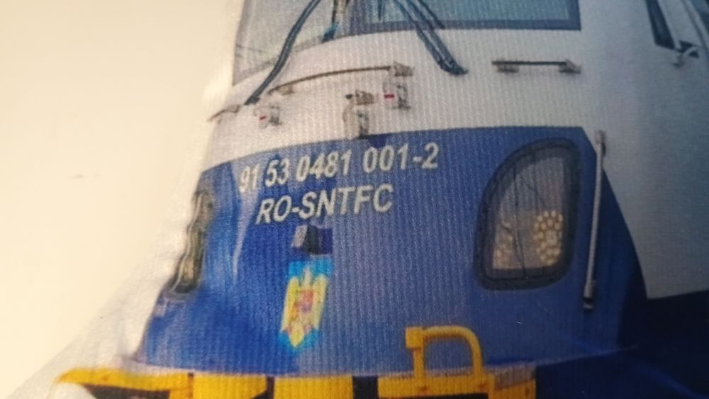 Pernă decorativă tren locomotiva CFR Călători LEMA 001-2 (PNRR)