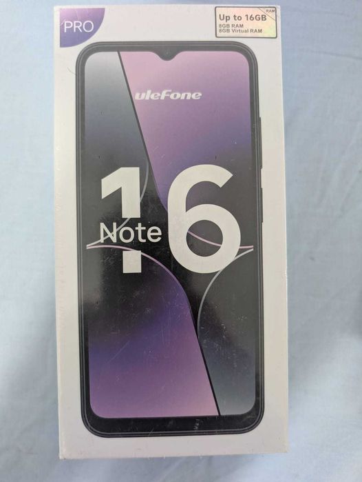 Telefon mobil  Ulefone Note 16 Pro, Octa-core 12GB + 128GB