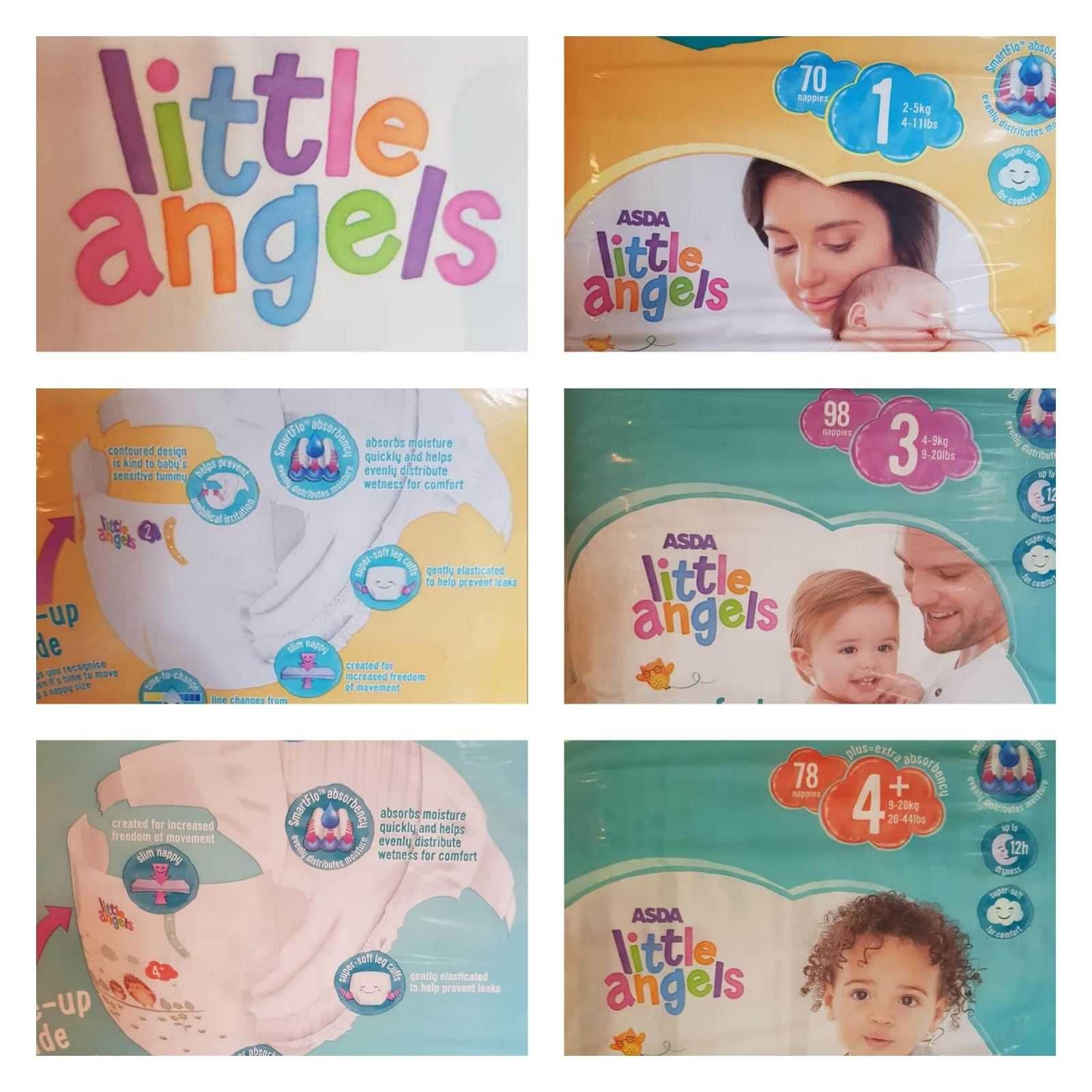 Памперси Little Angels Mamia 
и Pampers, Active Fit внос от Англия