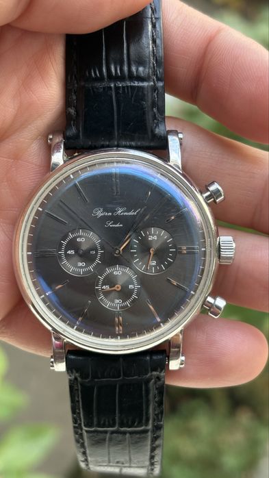 Ceas Bjorn Hendal Sweden Varberg 44mm-Baterie Noua Renata-Elegant-BUN-