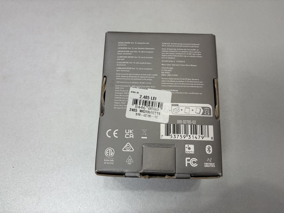 Smartwatch Garmin Venu 3S, Gps, 41mm, Bej/Auriu