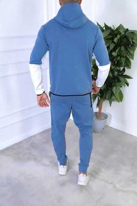 Trening Nike TECH Fleece Baby Blue / Bumbac 100% / Set complet