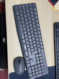 Kit tastatura + mouse wireless Logitech MK235 ca noi