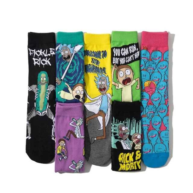 Happy socks-Mad socks-Rick and Morty-луди,весели,цветни,шарени чорапи