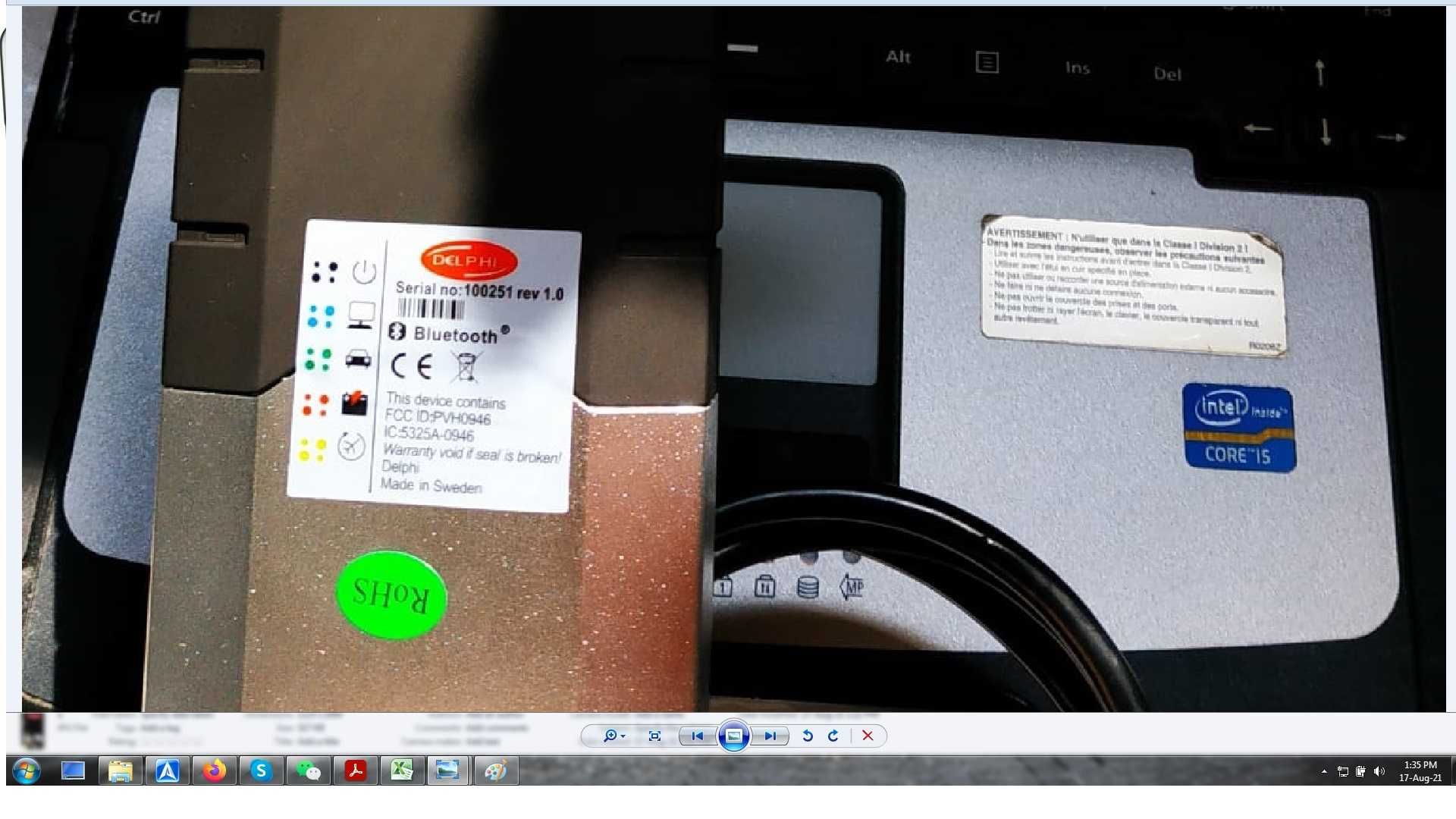 Kit Tester Auto Delphi V2022 + Laptop Militar Panasonic CF30 Touch