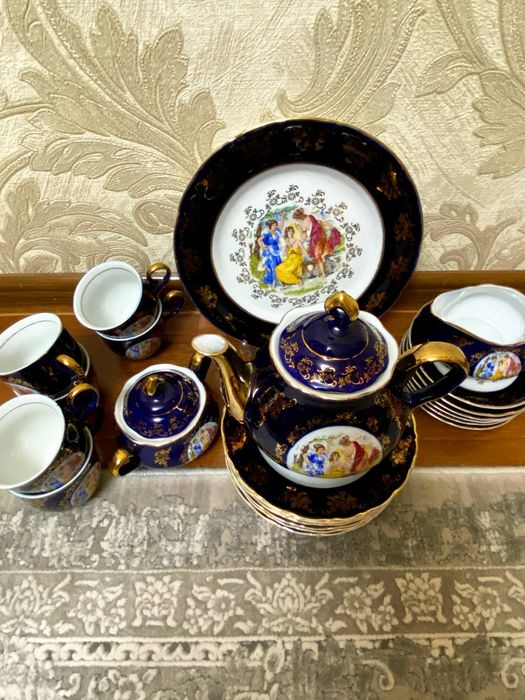 Продаётся новый сервиз Мадонна ( цвета кобальт)