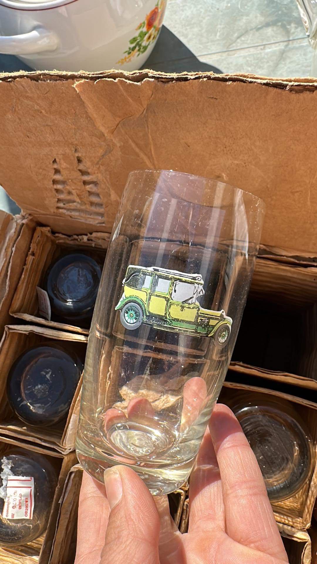 Стъклени чаши от соца