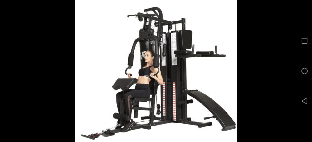 Комбиниран фитнес уред Actuell - гладиатор с 4 работни места и 100 кг